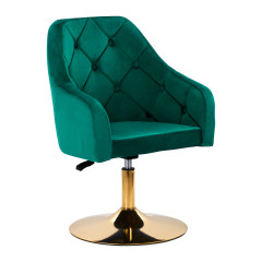 4Rico sedia girevole QS-BL14G verde velluto
