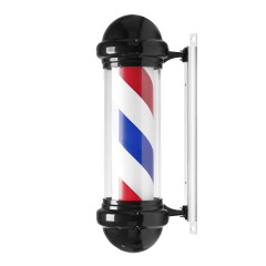 Targa illuminata per barbiere BB-02 nero grande