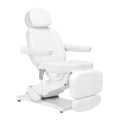 Poltrona estetica elettrica SILLON CLASSIC 4 motori con culla bianca