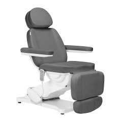 Sedia estetica elettrica SILLON CLASSIC 4 motori con culla grigio