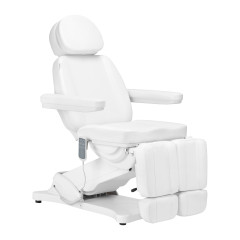 Sedia cosmetica elettrica SILLON CLASSIC 3 motori con culla per pedicure bianco