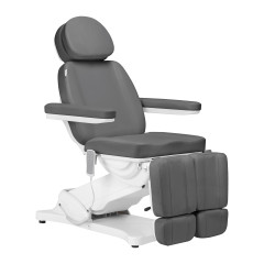 Sedia estetica elettrica SILLON CLASSIC 3 motori con culla per pedicure grigio