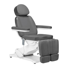 Sedia estetica elettrica SILLON CLASSIC 3 motori con culla per pedicure grigio