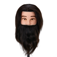 Gabbiano WZ4 testa di formazione barba in capelli naturali, colore 1H, lunghezza 8""+6""