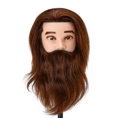 Gabbiano WZ4 testa di allenamento per barba in capelli naturali, colore 4H, lunghezza 8""+6""