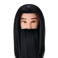 Gabbiano barba training head WZ4 capelli sintetici, colore 1H, lunghezza 8""+6""