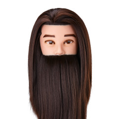 Gabbiano barba training head WZ4 capelli sintetici, colore 4H, lunghezza 8""+6""