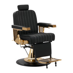 Sedia da barbiere Gabbiano Marcus oro nero
