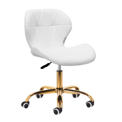 Sgabello cosmetico QS-06G oro bianco