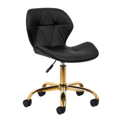 Sgabello cosmetico QS-06G oro nero