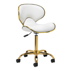 Sgabello cosmetico Gabbiano Q-4599G Bianco 