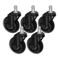 Roll Speed sgabello ruota nero a pressione set di 5 pezzi