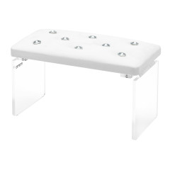 Momo Diamond Velour Manicure Rest Bianco 