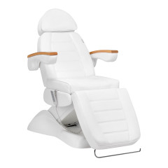 Lux 4M D poltrona cosmetica elettrica bianca con culla