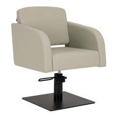 Gabbiano poltrona da parrucchiere Elda Grigio beige