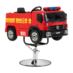 Poltrona da parrucchiere per bambini a forma di camion dei pompieri