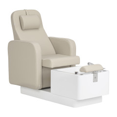 Poltrona da salone SPA per pedicure Sillon Elysia crema