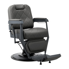 Gabbiano barber chair Bruno grigio con base grigio