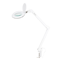 Lampada con lente d'ingrandimento Elegante 6031, 60 LED SMD 3D da appoggio, intensità luminosa regolabile