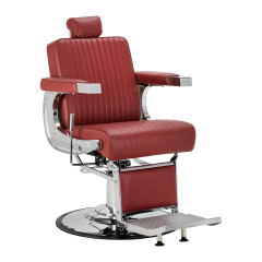 Sedia da barbiere Gabbiano Visionerio+ rosso struttura cromate