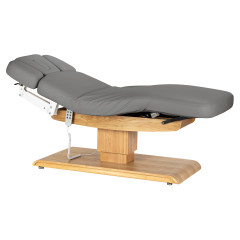 Lettino SPA Sillon Relax grigio con base marrone chiaro