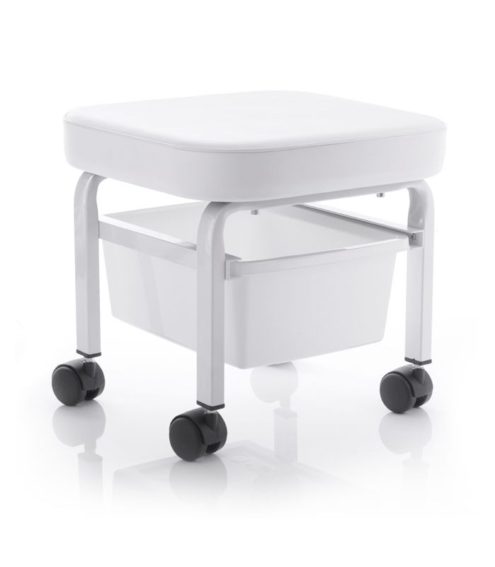 Sgabello cosmetico per pedicure con contenitore main product photo