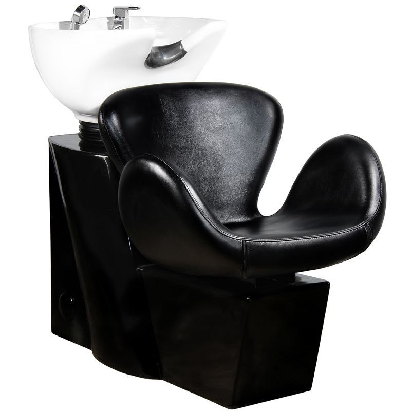 Lavabo per parrucchieri Gabbiano Amsterdam nero main product photo