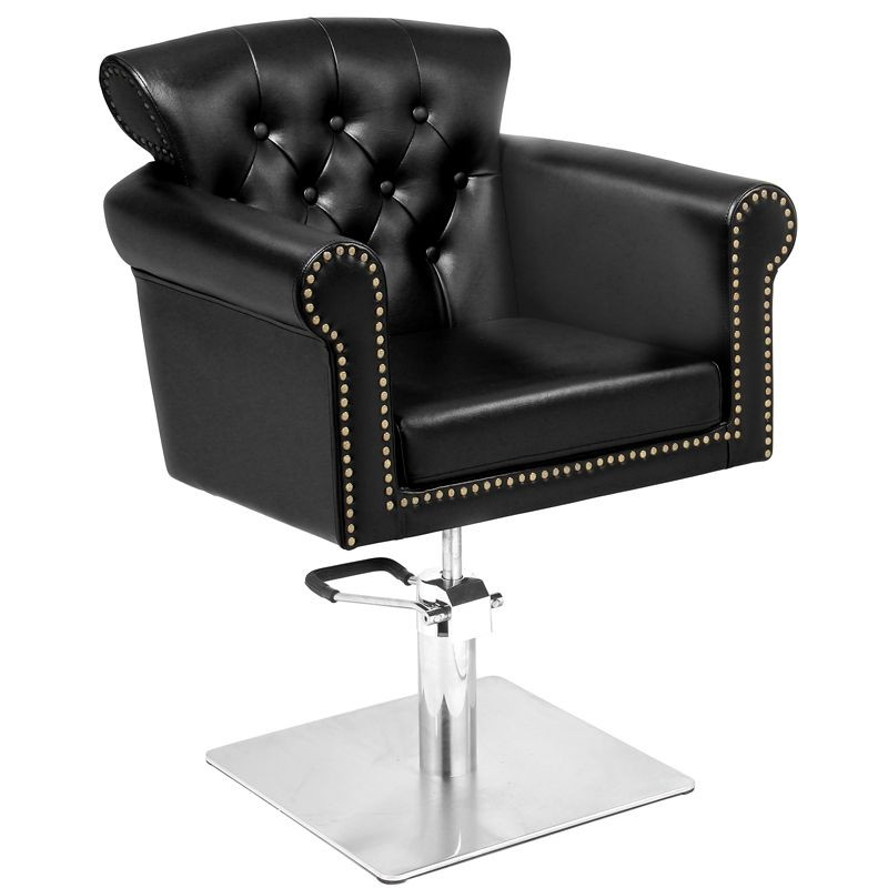 Poltrona da parrucchiere Gabbiano Berlin nera main product photo