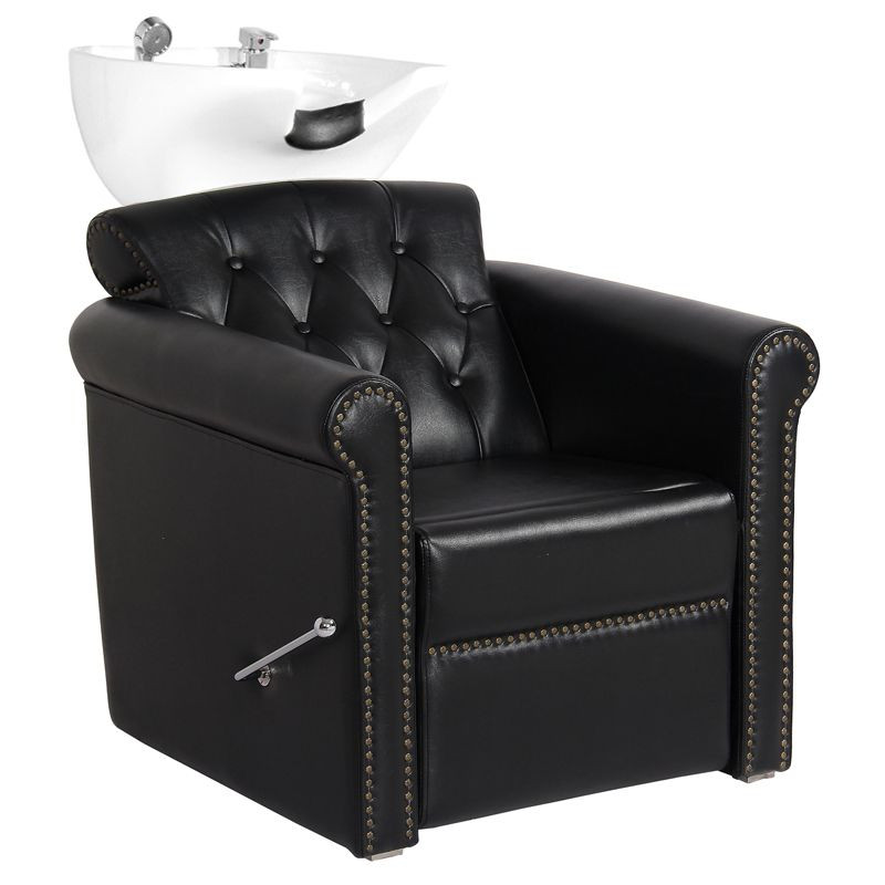 Gabbiano Berlin Lux lavabo da barbiere nero main product photo