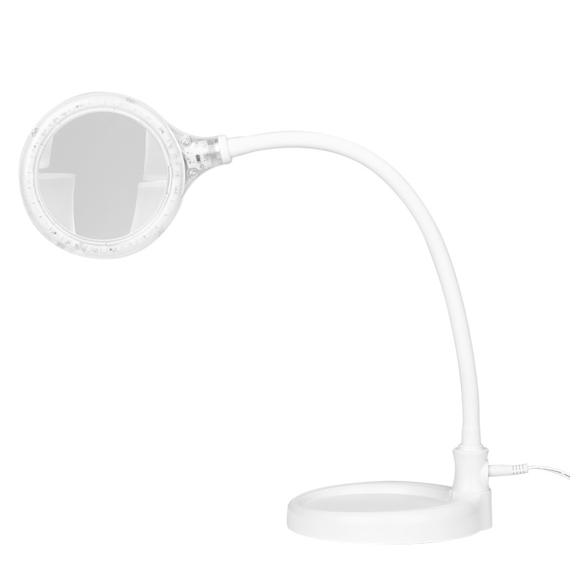 Elegante lampada d'ingrandimento 2014-2r 30 led smd 5d con supporto e clip da tavolo main product photo
