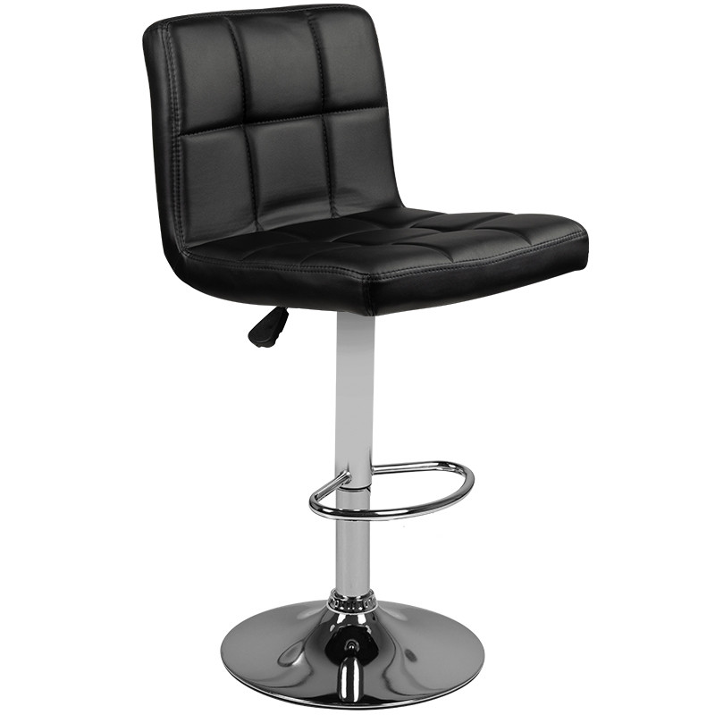 M06 sgabello trapuntato regolabile nero main product photo