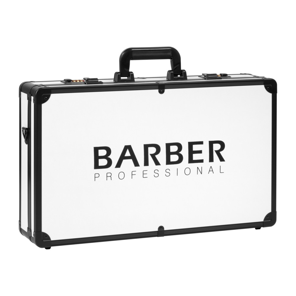 Custodia per barbiere bianca e nera main product photo
