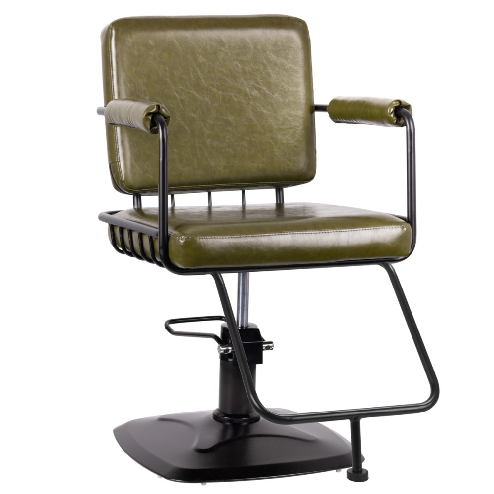 Poltrona da parrucchiere Gabbiano Katania Loft verde main product photo