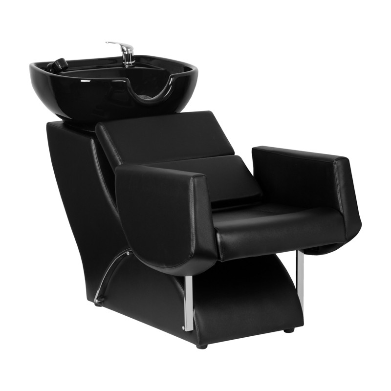 Gabbiano lavabo per parrucchiere Santiago nero main product photo
