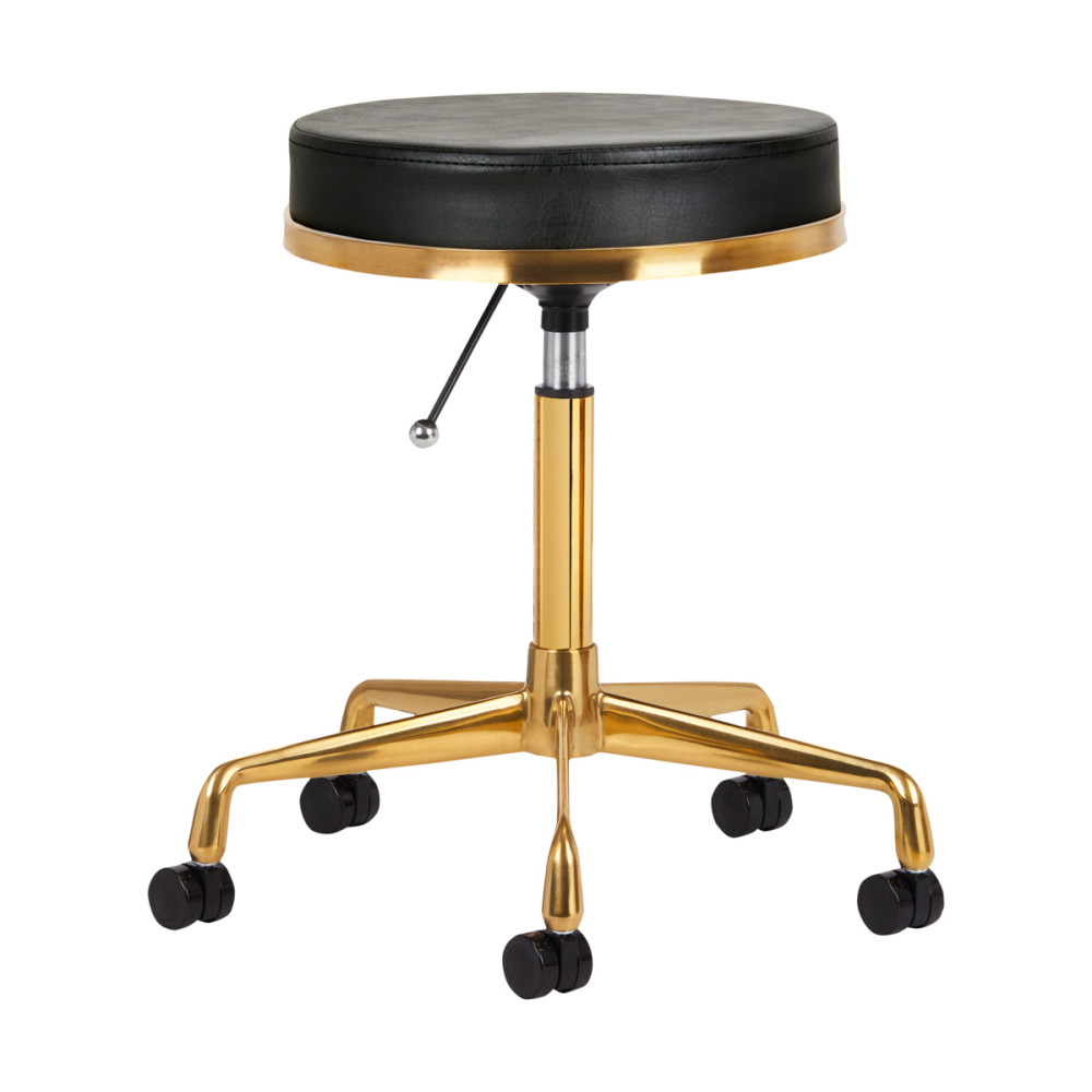 Sgabello cosmetico H4 oro nero main product photo