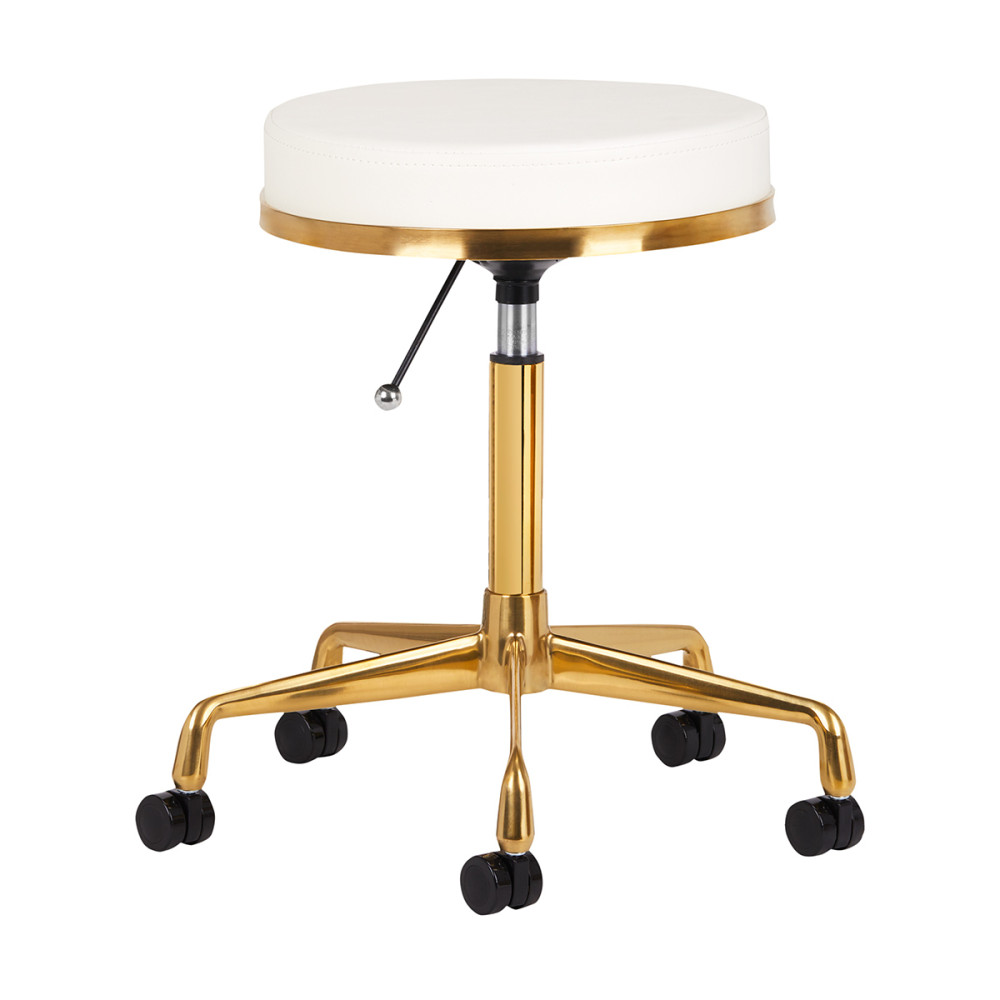 Sgabello cosmetico H4 oro bianco main product photo