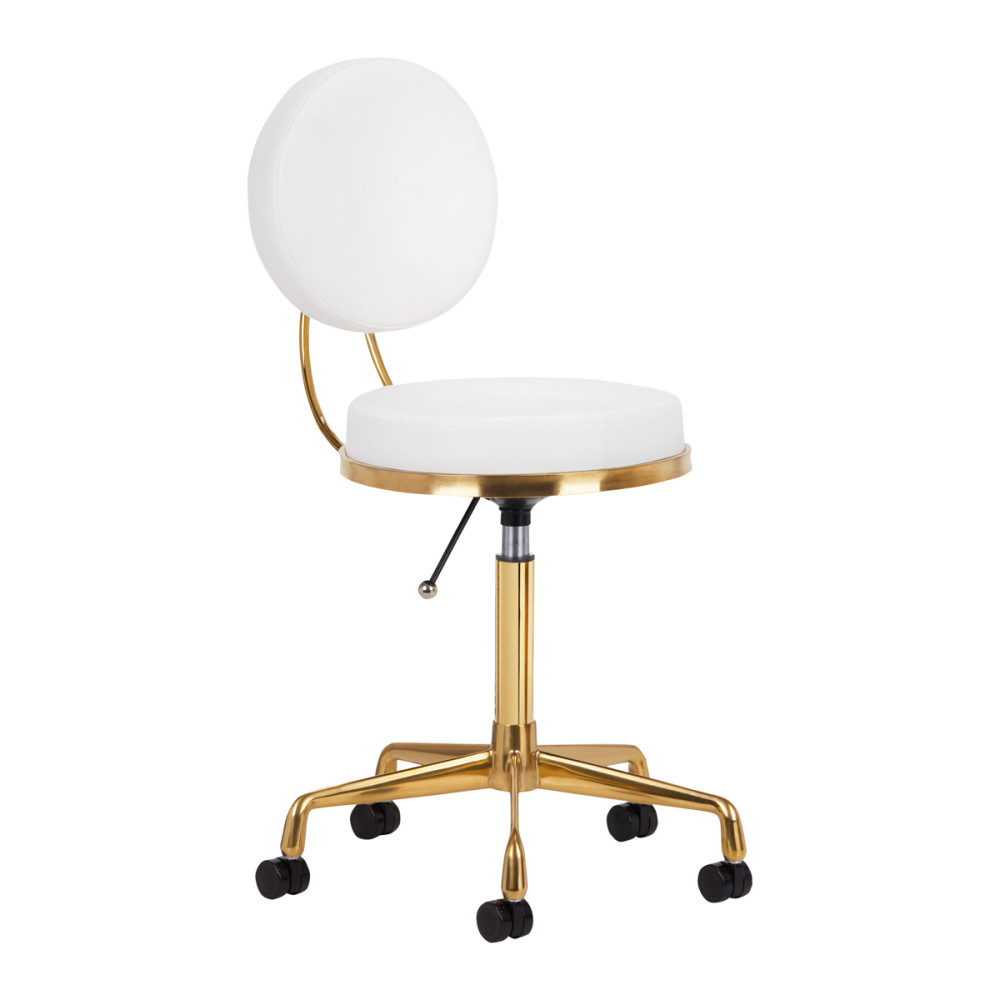 Sgabello cosmetico H5 oro bianco main product photo