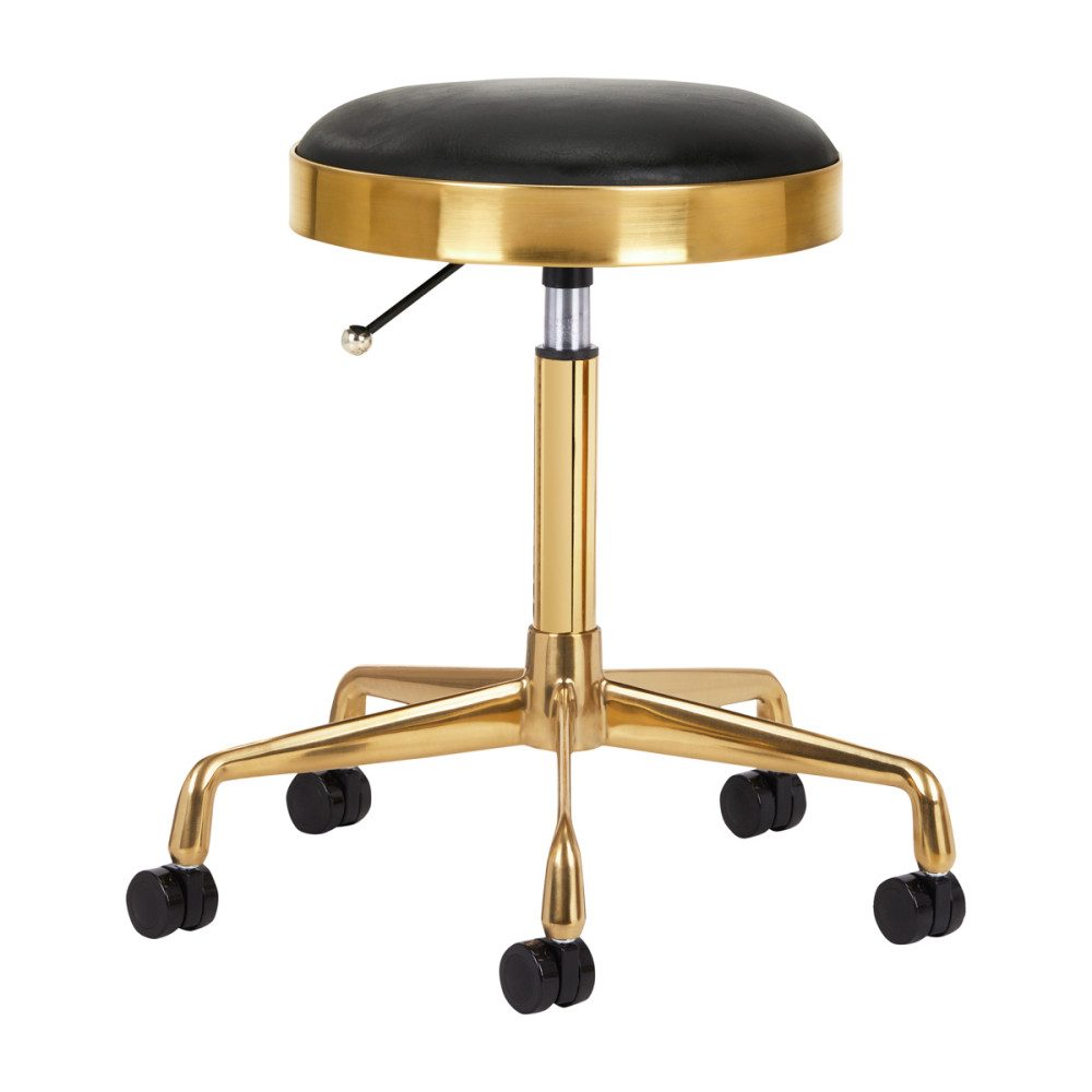 Sgabello cosmetico H7 oro nero main product photo