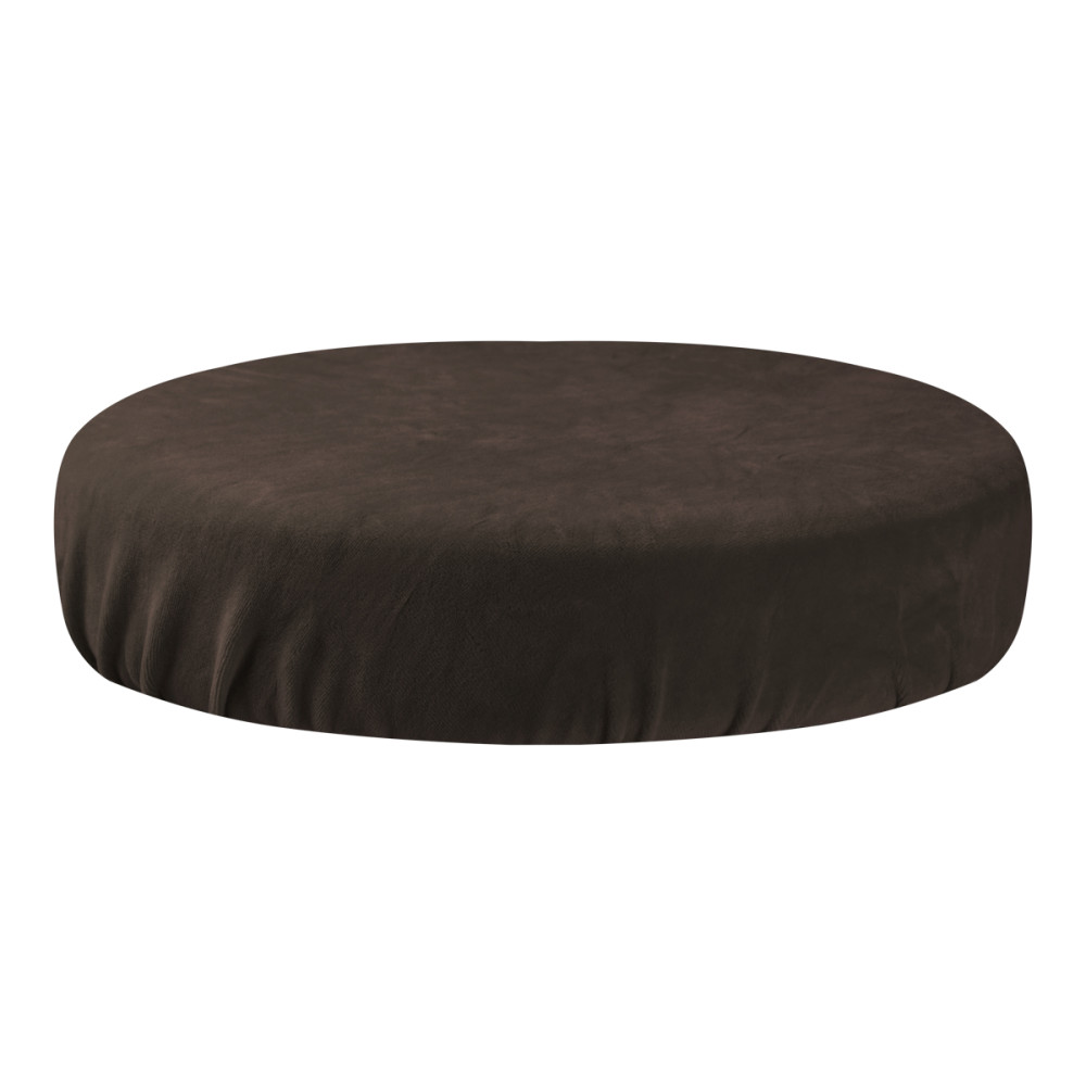 Rivestimento per sgabello in velluto marrone main product photo