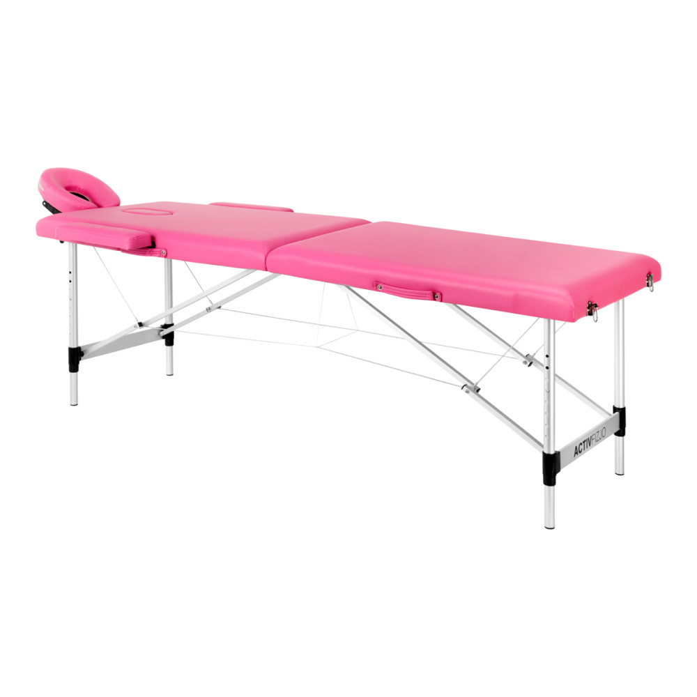 Lettino da massaggio pieghevole in alluminio comfort Activ Fizjo 2 segmento rosa main product photo
