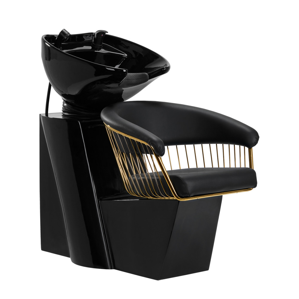 Gabbiano lavabo per parrucchieri Lille - oro nero main product photo