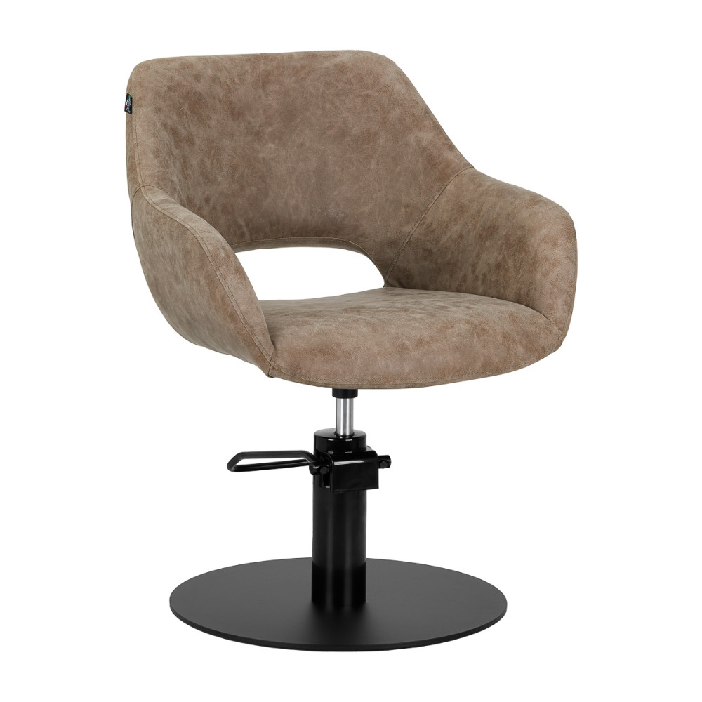 Poltrona da parrucchiere Gabbiano Morena moderna marrone antico main product photo