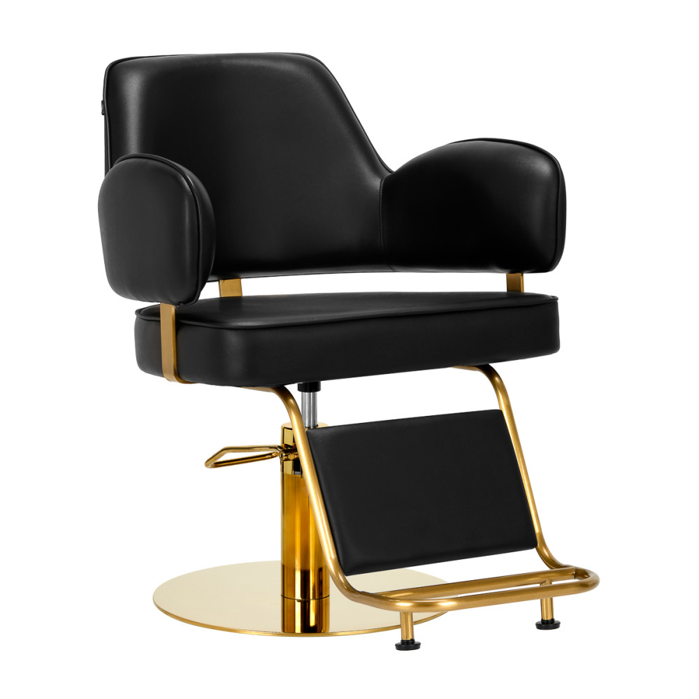 Poltrona per parrucchieri Gabbiano Linz NQ oro nero main product photo