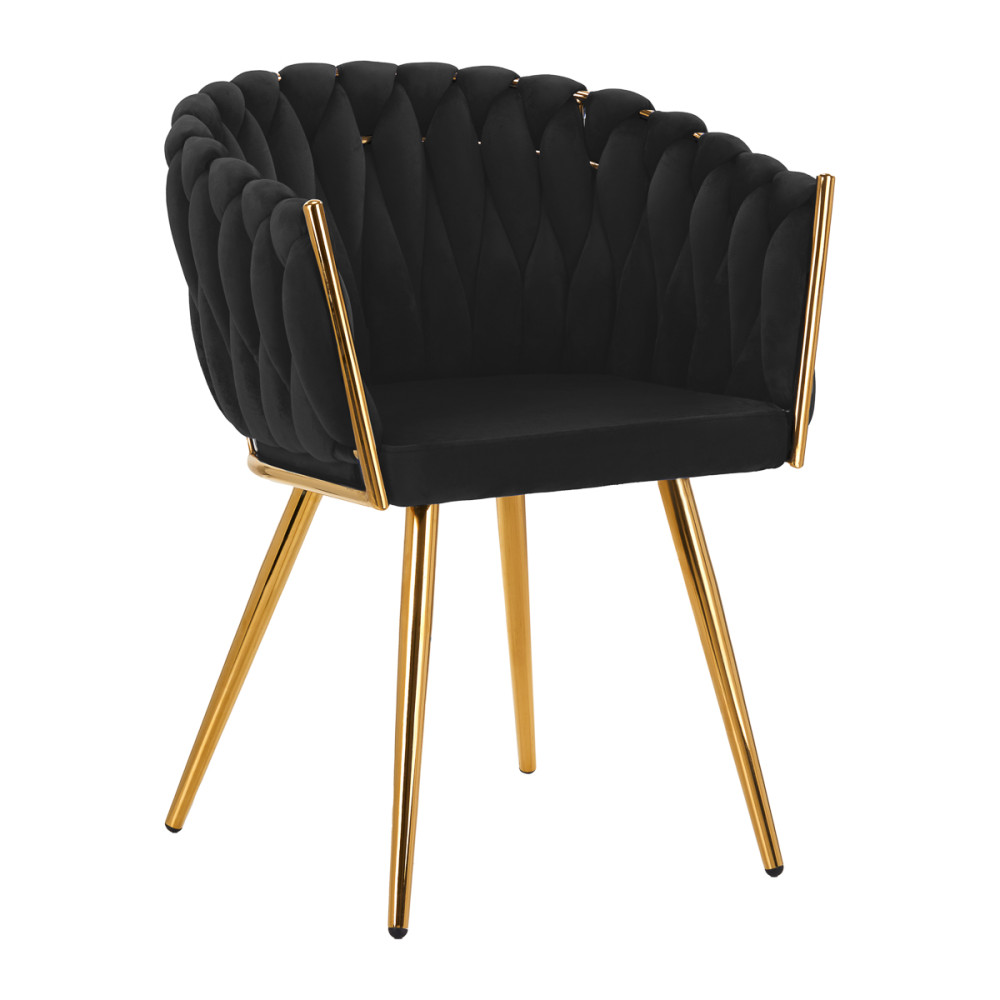 4Rico sedia QS-GW06G velluto nero main product photo