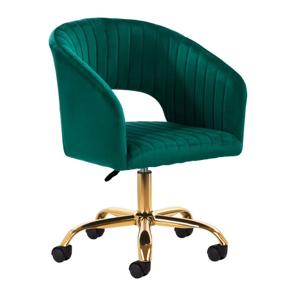4Rico sedia girevole QS-OF212G verde velluto main product photo