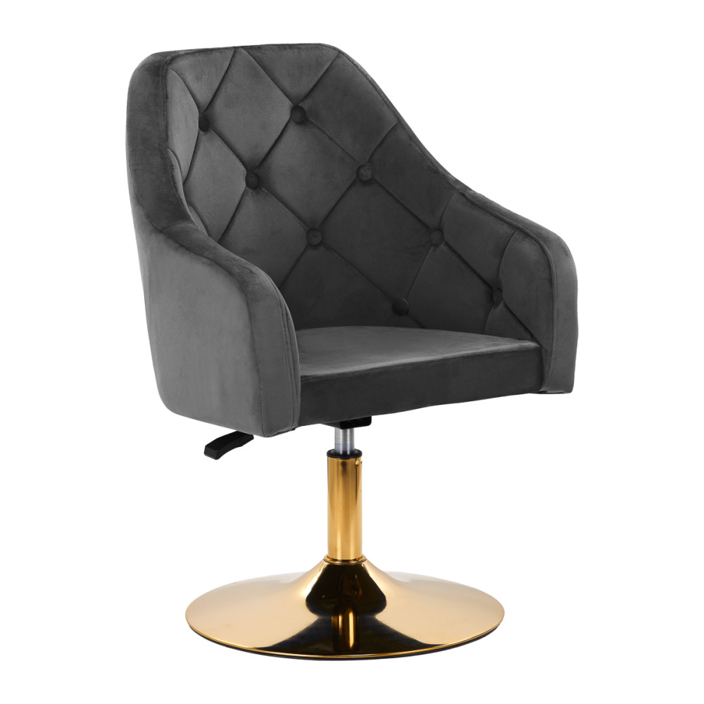 4Rico sedia girevole QS-BL14G grigio velluto main product photo