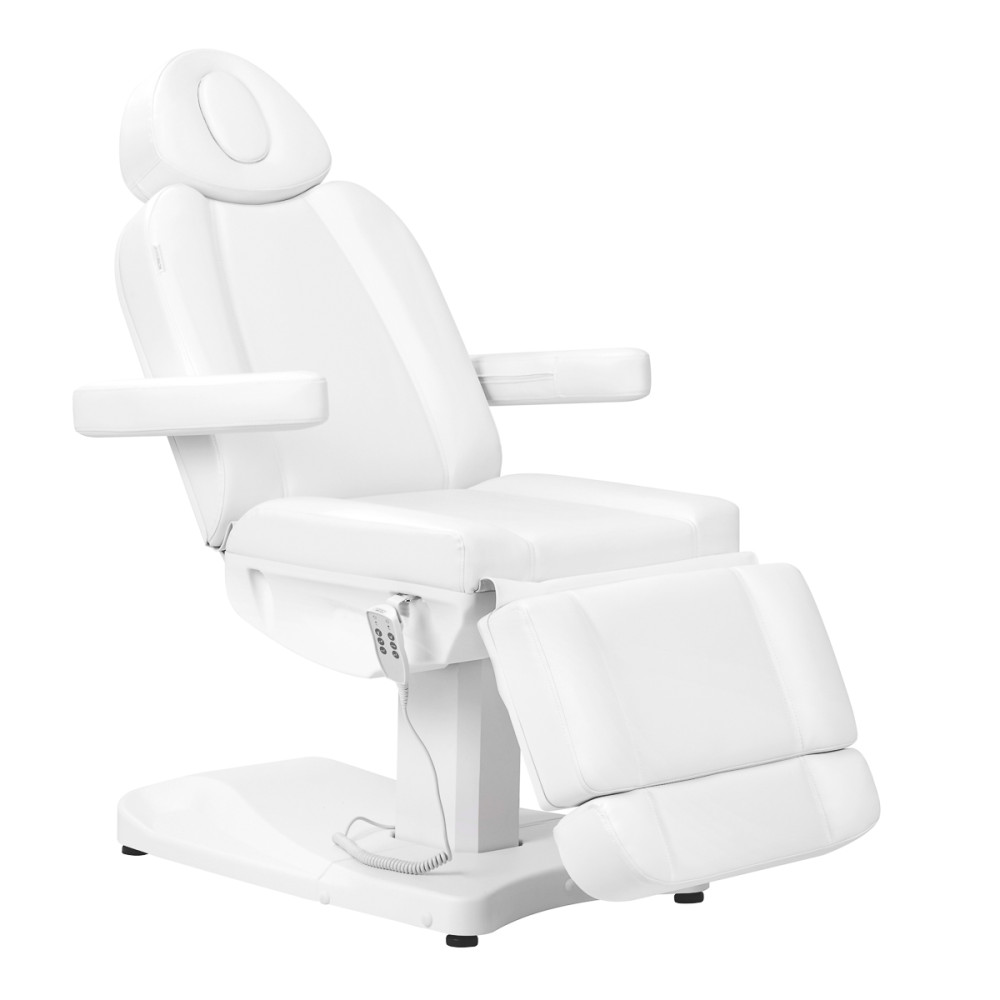 Azzurro 803D poltrona cosmetica elettrica a 3 motori bianca main product photo