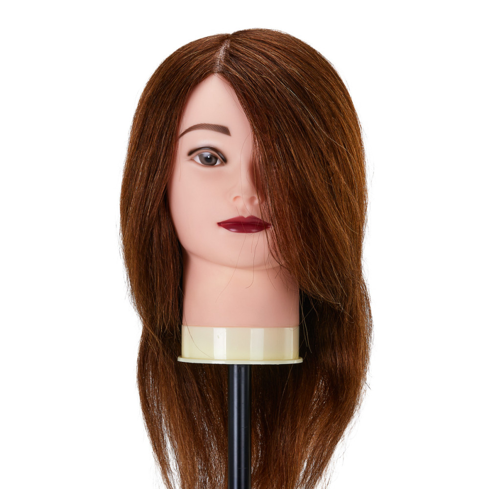 Testa di formazione per parrucchieri Gabbiano WZ1 capelli naturali, colore 4H, lunghezza 16"". main product photo