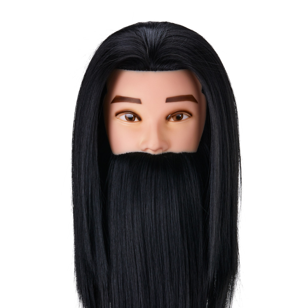 Gabbiano barba training head WZ4 capelli sintetici, colore 1H, lunghezza 8""+6"" main product photo