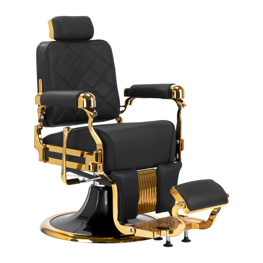 Gabbiano sedia da barbiere Leonardo oro nero main product photo